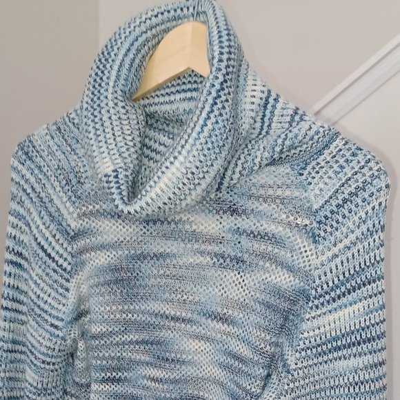 Missoni 100% Lana Wool High Neck Sweater Blue - Picture 7 of 11